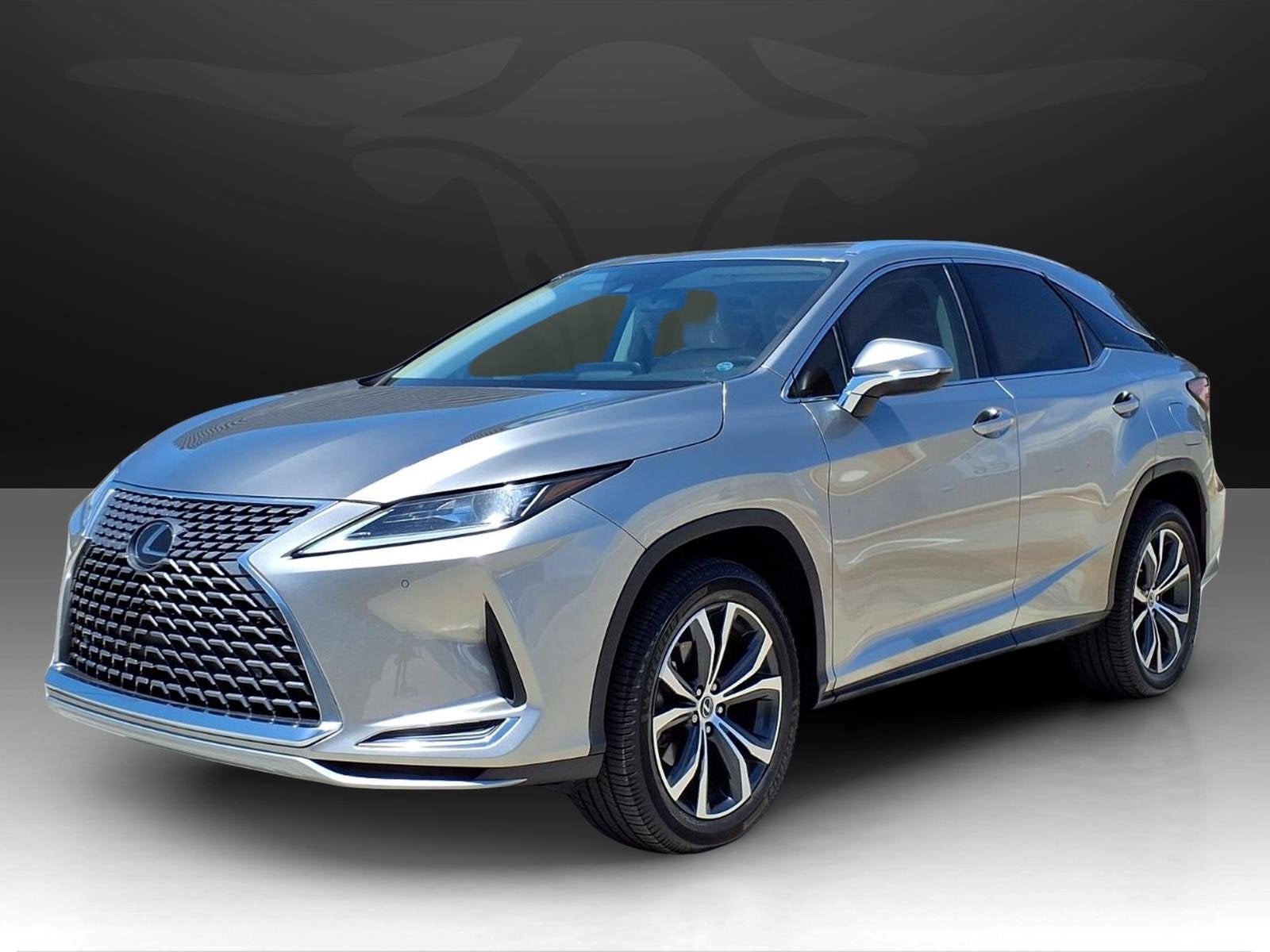 2021 Lexus RX RX 350 in Moonbeam Beige Met — front three-quarter view