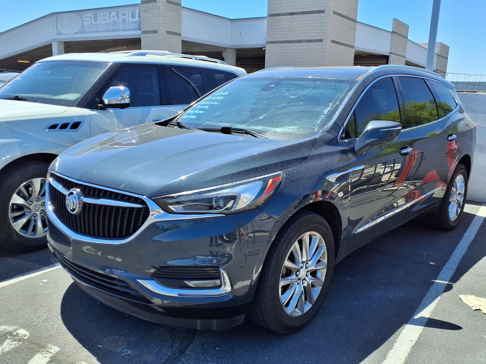 2018 Buick Enclave PREMPK in Dark Slate Metallic — front three-quarter view