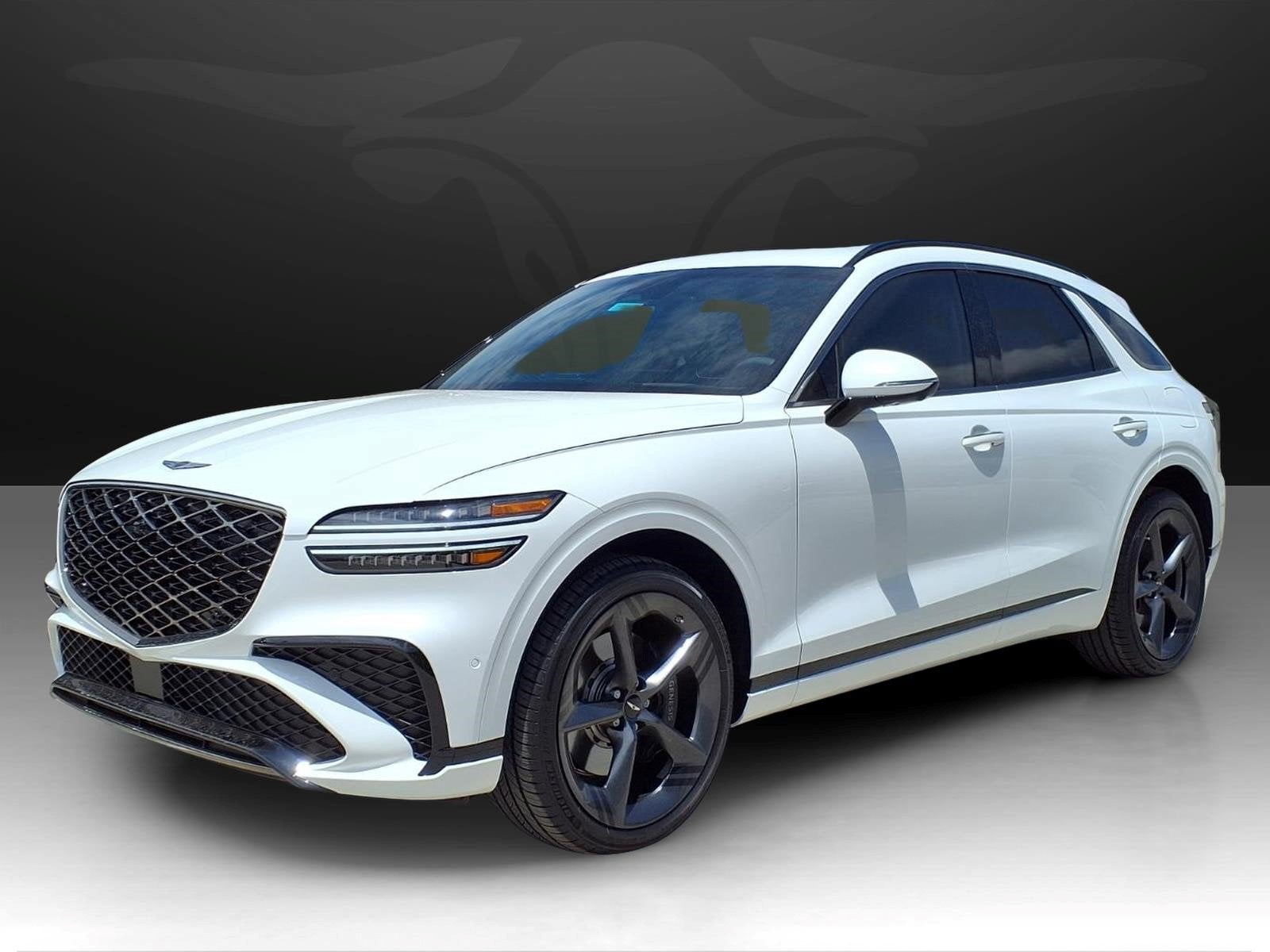 2026 Genesis GV70 3.5T Sport Prestige in Uyuni White — front three-quarter view