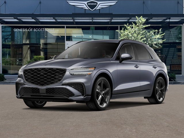 2026 Genesis GV70 2.5T SPORT PRESTIGE in Ceres Blue — front three-quarter view