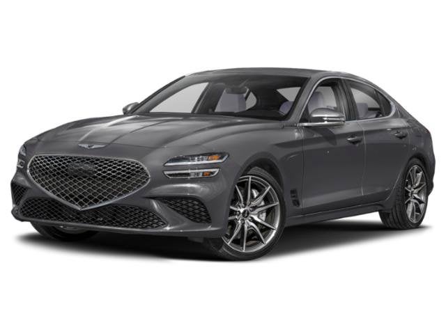 2026 Genesis G70 2.5T Prestige in Makalu Gray — front three-quarter view