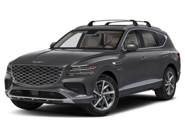 2026 Genesis GV80 2.5T Advanced in Makalu Gray — front three-quarter view