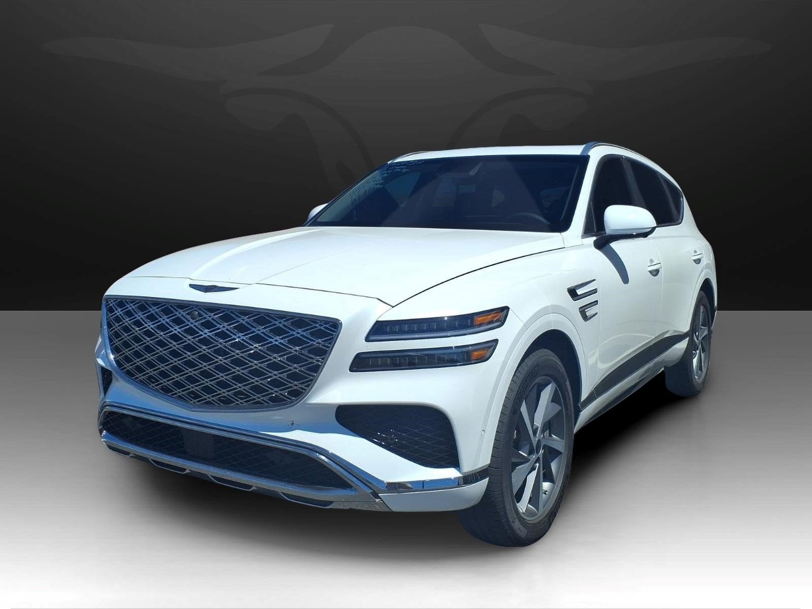 2025 Genesis GV80 ADV in Uyuni White — front three-quarter view