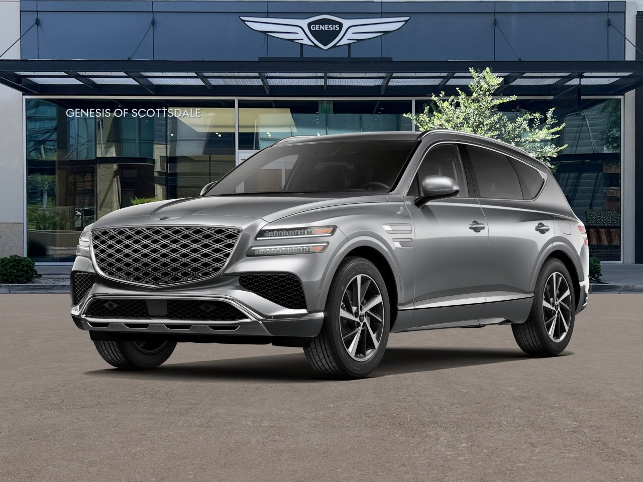 2026 Genesis GV80 2.5T SELECT in Savile Silver — front three-quarter view