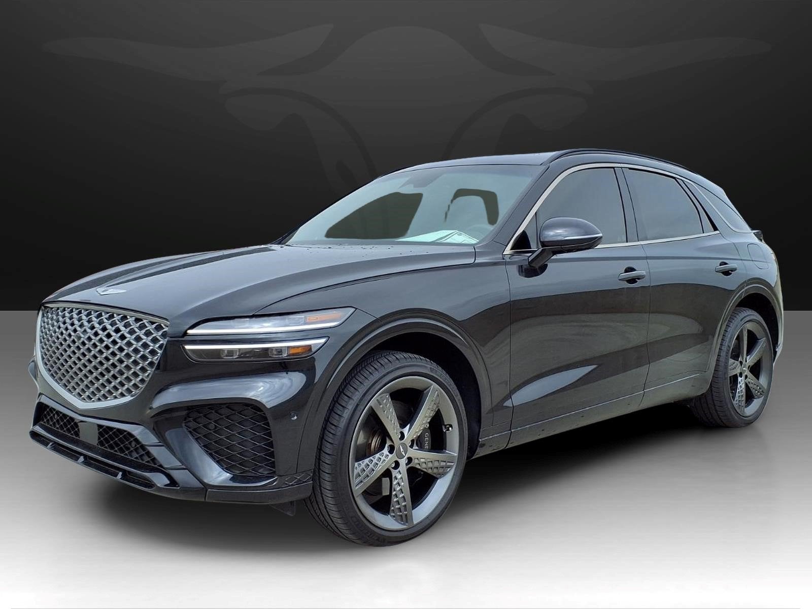 2023 Genesis GV70 2.5T in Vik Black — front three-quarter view